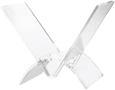 JISADER Acrylic Cookbook Stand Clear Book Holder for Desktop Office