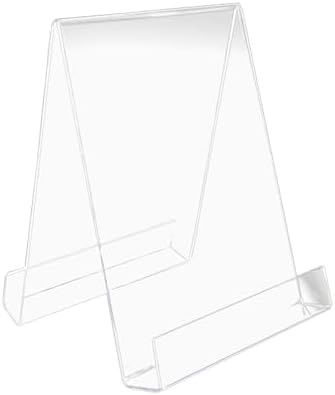 Acrylic Book Stand for Cookbooks Comics and Brochures