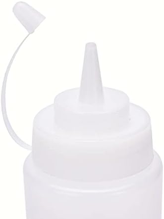 Dycica 16 Oz Translucent Condiment Bottles Set of 6
