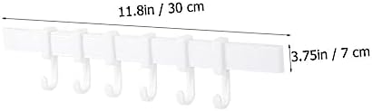 NUOBESTY 3pcs Rotatable Adhesive Hooks Organizer