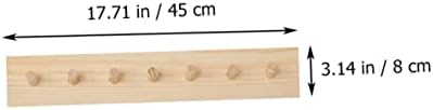 GLEAVI 1Pc Creative Wooden Coat Hook Minimalist Design