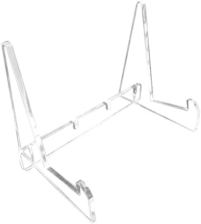 Adjustable Acrylic Book Stand with Support Shelves