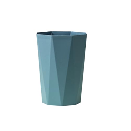 Polygon Small Trash Can - Blue Office Bathroom Use