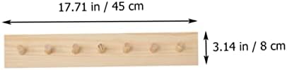 Luxshiny 1Pc Nordic Style Wooden Wall Hook