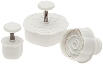 Ateco Rose Plunger Cutters Set of 3 Sizes