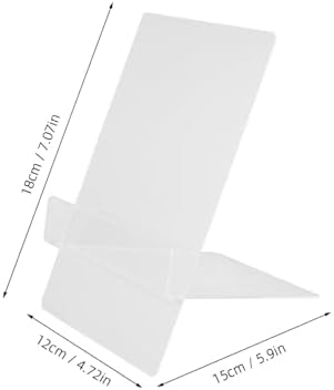 CATIEBYE Adjustable Acrylic Recipe Stand for Desk and Kitchen