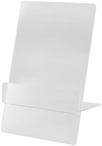 CATIEBYE Adjustable Acrylic Recipe Stand for Desk and Kitchen