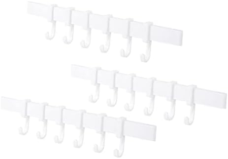 POPETPOP 3Pcs Adhesive Hook Rack for Kitchen and Bathroom