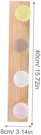 1set Wooden Wall Hook Heavy Duty Sturdy for Bathroom Living Room Office