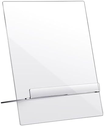 Acrylic Cookbook Holder for Kitchen Counter Clear and Adjustable