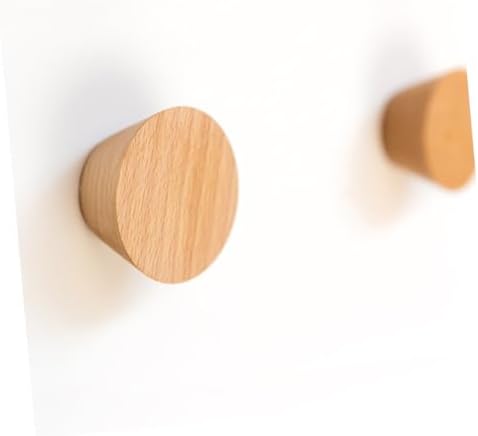 MAGICLULU 3pcs Wooden Hooks for Home Kitchen Bathroom