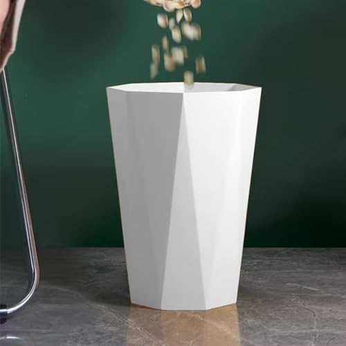YYDSBS Polygon Small Trash Can White