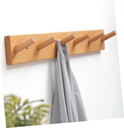 Wooden Wall Hooks for Clothes and Hats Sturdy Design