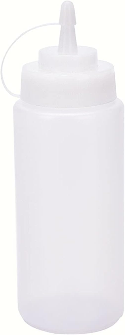 Dycica 16 Oz Translucent Condiment Bottles Set of 6
