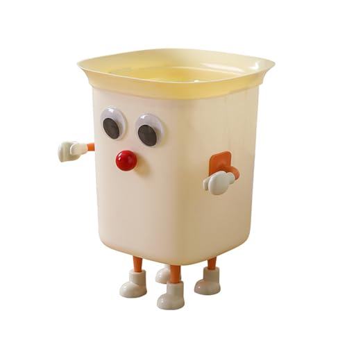 Funny Big Eyes Trash Can with Feet 1