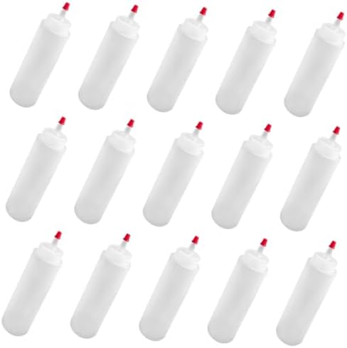 HOLIDYOYO 2oz Mini Condiment Squeeze Bottles Airtight Lid