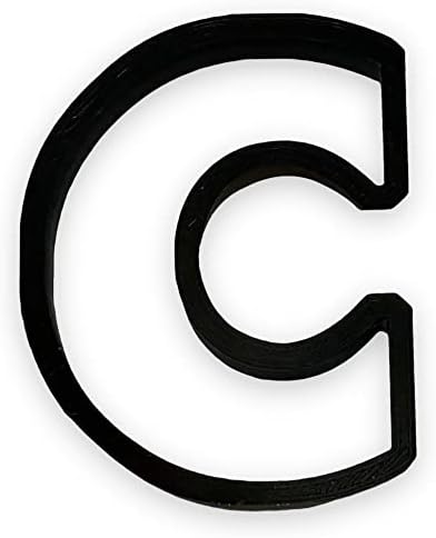 Bundle of Fun C Capital Block Letter Cookie Cutter 4 Inch