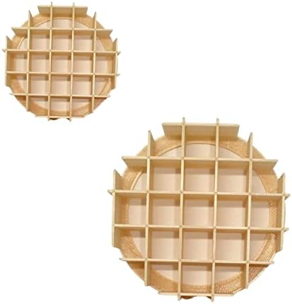 WAFFLE PATTERN CONCHA COOKIE CUTTERS SET OF 2 MADE IN USA 1