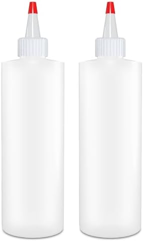 BRIGHTFROM 12 oz Condiment Squeeze Bottles Set of 2