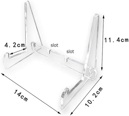 Adjustable Acrylic Book Stand with Support Shelves