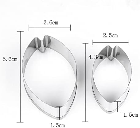 Stainless Steel Mini Rose Petal Cookie Cutter - Gold
