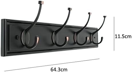 XUNTING Wall Mounted Coat Rack with 4 Hooks