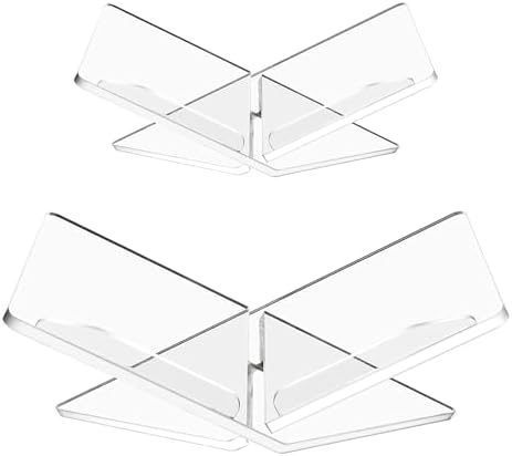 WBANGIAO Clear Acrylic Book Stand for Reading and Display