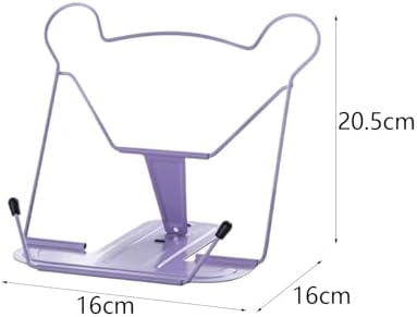 KRDPMV Sleek Metal Book Stand Purple