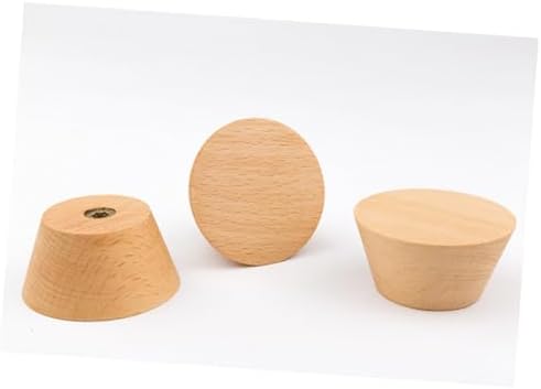 Healifty 3pcs Beech Wooden Wall Hooks