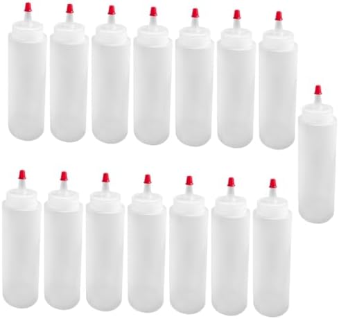 VOSAREA 15PCS Mini Condiment Squeeze Bottles