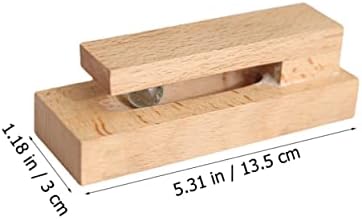 5pcs Solid Wood Towel Hook Coat Rack