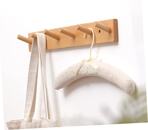 Wooden Wall Hooks for Clothes and Hats Sturdy Design