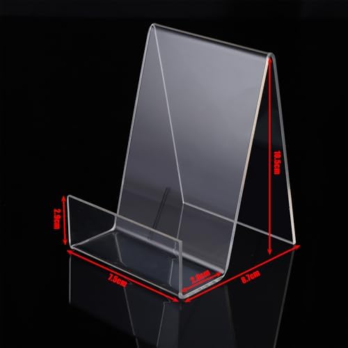 ASelected 6Pcs Clear Acrylic Book Stand Set