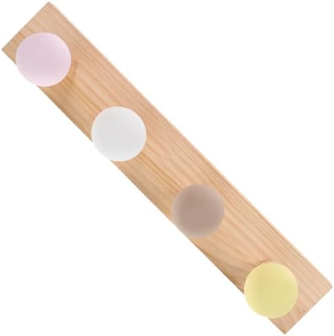 Wakauto Wooden Coat Hanger Heavy Duty Wall Hook for Home Organization