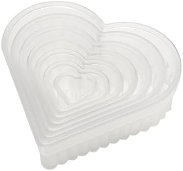 7-Piece Fluted Heart Nylon Cutter Set