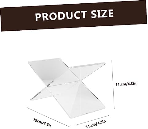 SHOWERORO Acrylic X-Shape Book Stand
