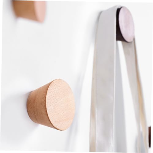 3pcs Beech Wooden Hooks for Space Saving Storage