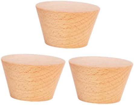 Wakauto 3pcs Beech Wall Hooks Multifunctional Rack