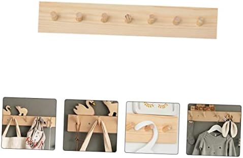 GLEAVI 1Pc Creative Wooden Coat Hook Minimalist Design