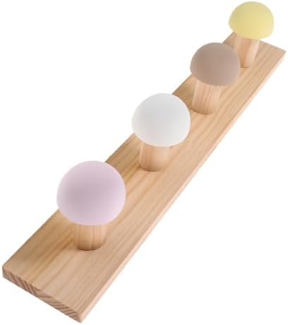 1set Wooden Wall Hook Heavy Duty Sturdy for Bathroom Living Room Office
