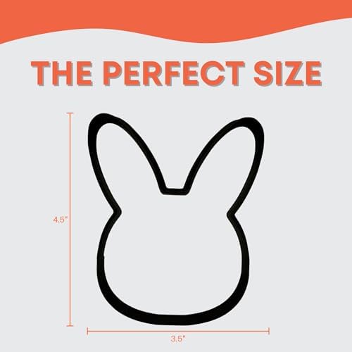 Bunny Rabbit Head Cookie Cutter for Easter Baking and Crafts