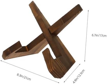 Wooden Cookbook Stand for Kitchen and Office Use