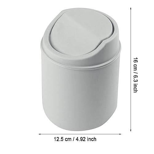 HEALT Wastebasket Trash Can - Pink Mini Plastic Waste Bin with Swing Lid