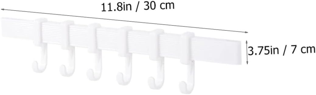 POPETPOP 3Pcs Adhesive Hook Rack for Kitchen and Bathroom