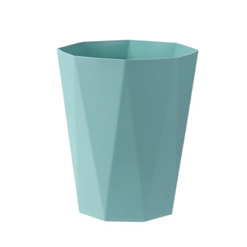 Green Plastic Trash Can for Home Office and Kids Room