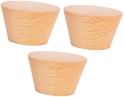 Healifty 3pcs Beech Wooden Wall Hooks