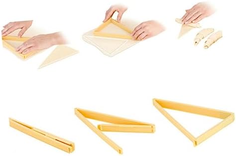 GRIRIW Set of 2 Triangle Croissant Cutters 1