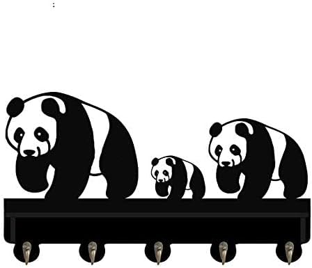 Doublecat Panda Style Coat Hook Wall Decor