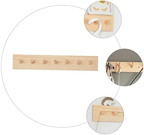 GLEAVI 1Pc Creative Wooden Coat Hook Minimalist Design
