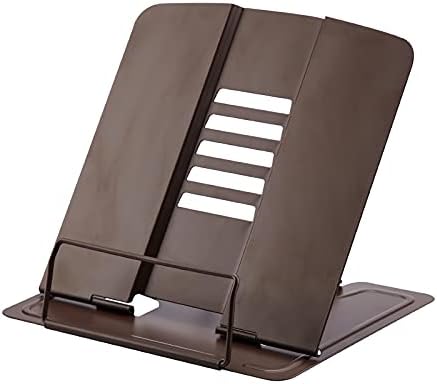 Adjustable Metal Book Stand for Cookbooks and Tablets